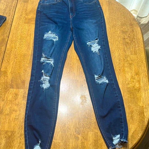 refuge Jeans Refuge Distressed Cali Ultra High Rise Skinny Jeans